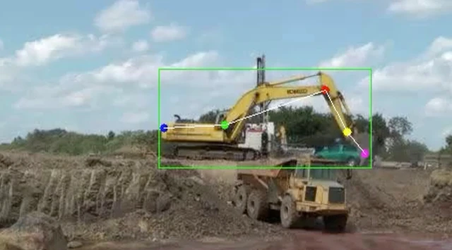 Action recognition of excavator using keypoints